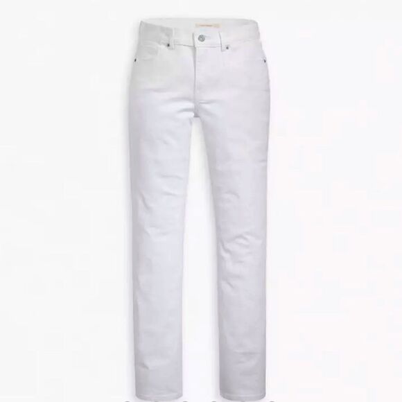 Levi’s Classic Straight Women’s White Twill Jeans - Picture 9 of 9